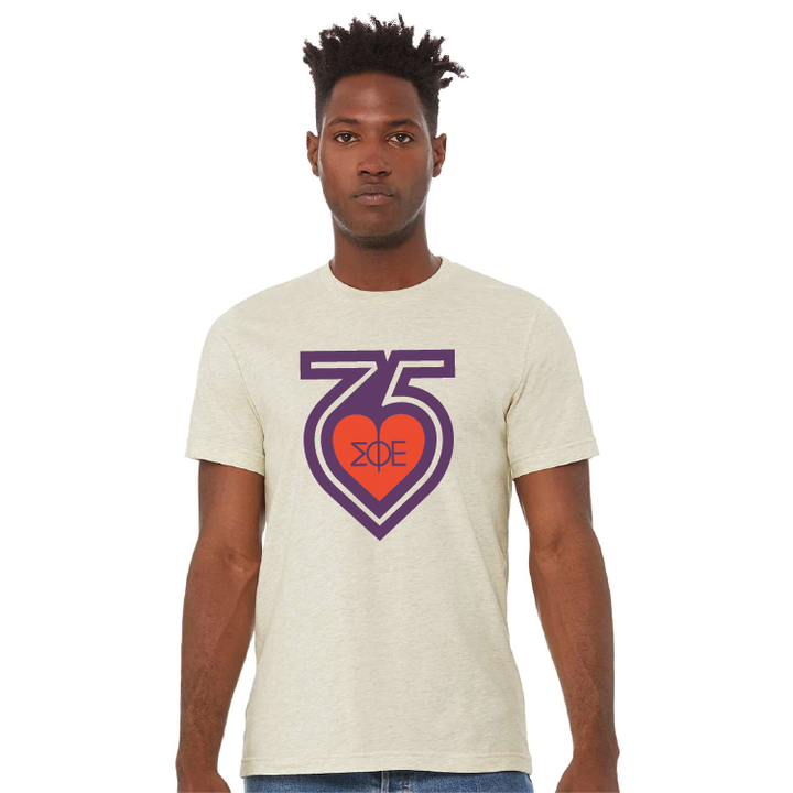 SigEp 75th Shirt - Heather Natural