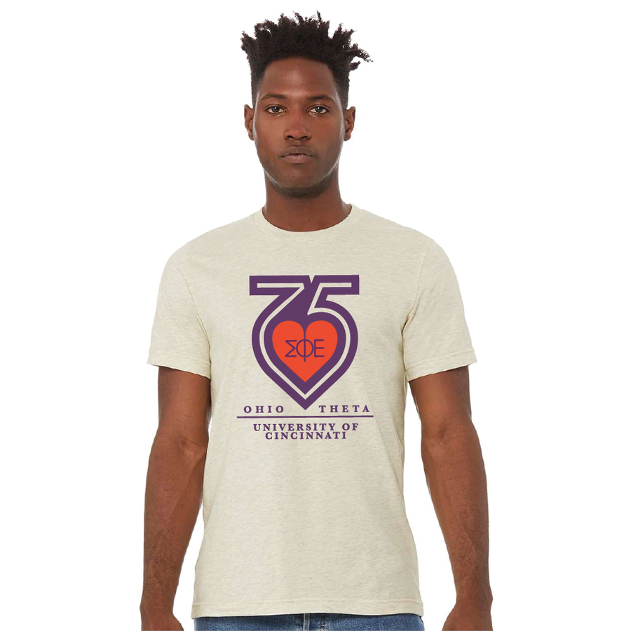 SigEp 75th Shirt - Heather Natural