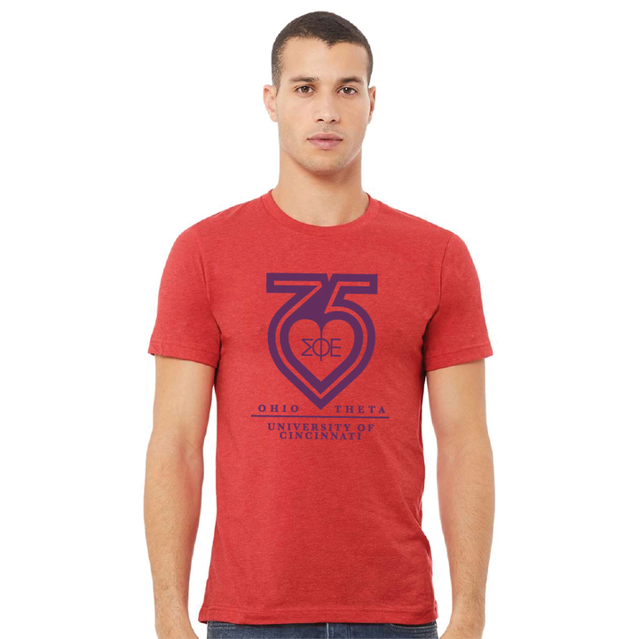 SigEp 75th Shirt - Heather Red