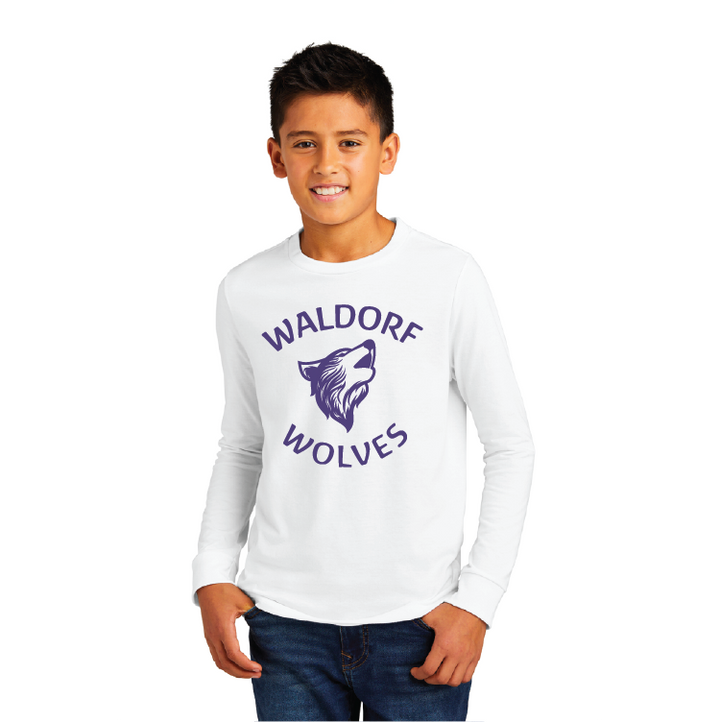 Waldorf Wolves Youth Triblend Long Sleeve