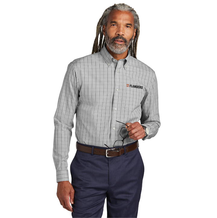 Flanders - Brooks Brothers® Wrinkle-Free Stretch Pattern Shirt