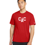 New Era Short Sleeve Dri-Fit T-Shirt - CAC, red/CAC wordmark
