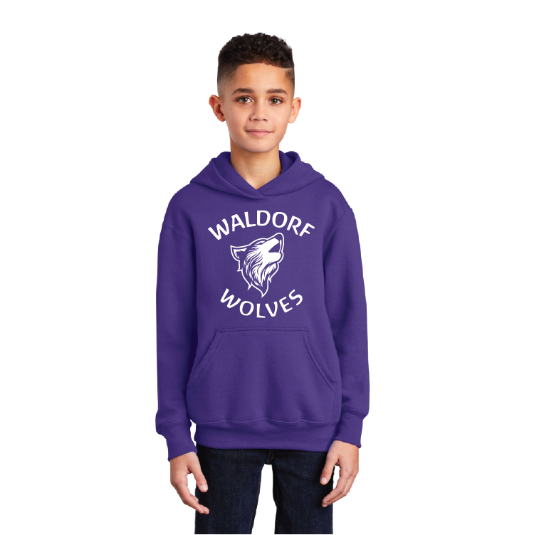 Waldorf Wolves Purple Hoodie